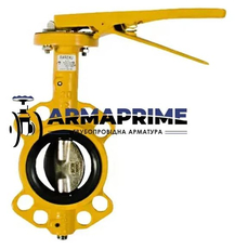 Затвор Баттерфляй с чугунным диском (NBR) Ду100 Ру16